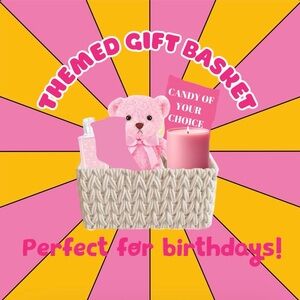 Pink Themed Birthday Gift Basket Bundle For Friends, Family, Kids.